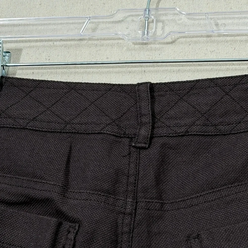 Wrap London Shorts Women US 6‎ Linen Cotton Utility Summer WK46